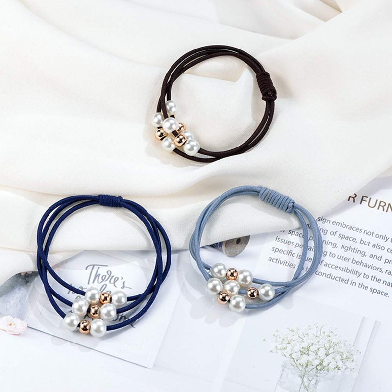 Ruihfas 10Pcs/Lot Korean Hair Tie Bracelets for Women No Damage Scrunchies Elastic Hair Bands Ropes Elastics Boho Hairband for Ponytail Holders - Image 5
